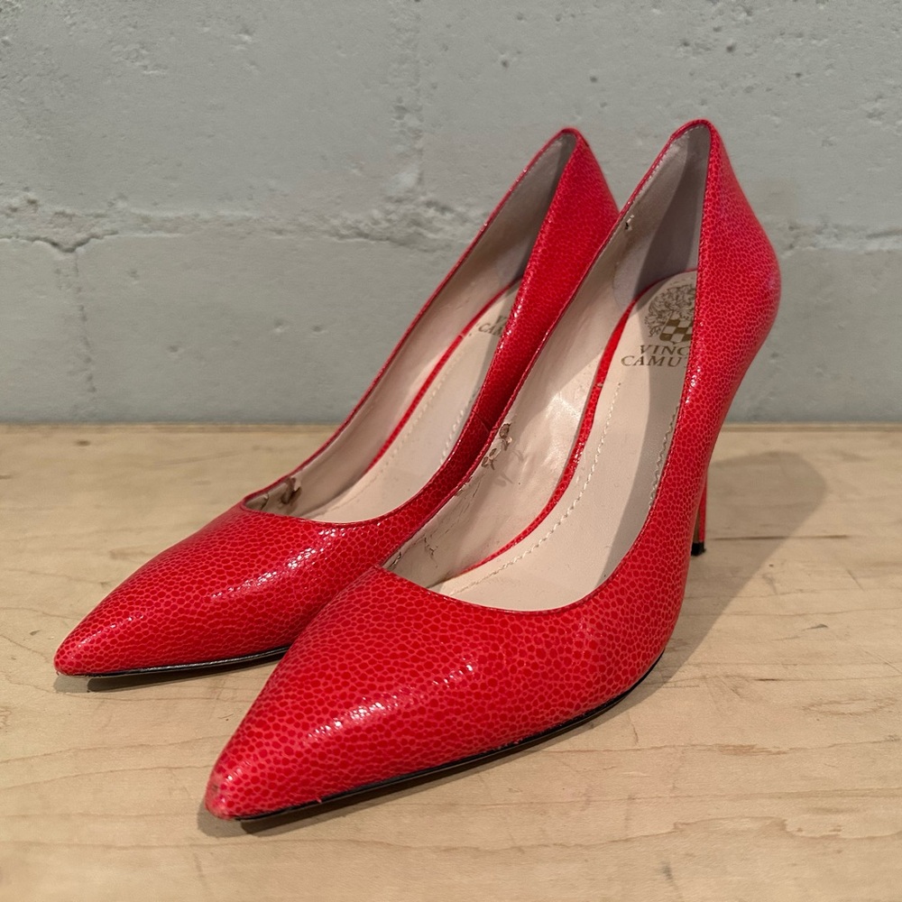 Vince Camuto Red Stiletto Heels
